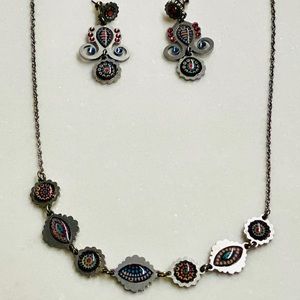 🔥Artisan Mediterranean Necklace & Earrings Set